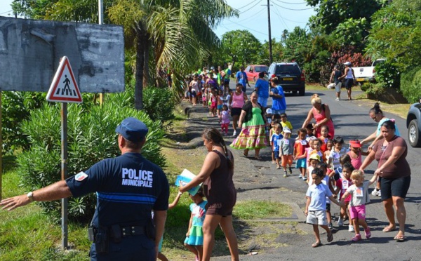 Exercice d'évacuation tsunami dans les écoles de Faa'a