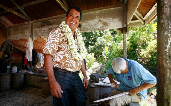 Visite officielle du Président dans la commune de Mahina