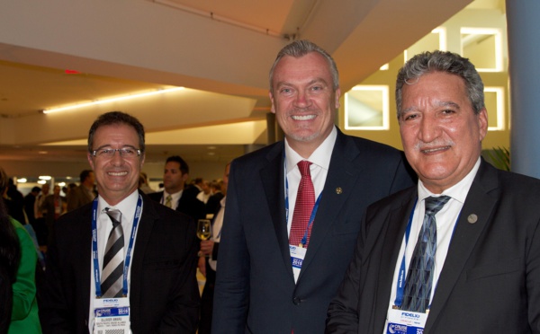 Jean-Christophe Bouissou au Salon de la croisière à Miami :  Tahiti et les îles du Pacifique sud en vogue