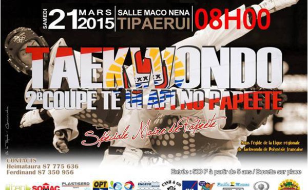 Taekwondo : Te Ui Api no Papeete organise sa deuxième coupe ce samedi!