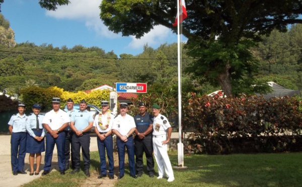 Inspection annuelle de la caserne de Gendarmerie de Rikitea