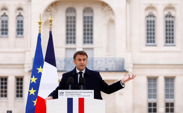 Macron inaugure sa Cité pour la langue française, "ciment" de la nation