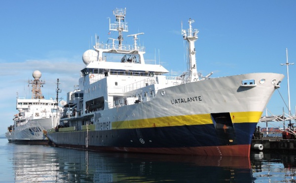 Une double mission pour le navire océanographique L'Atalante