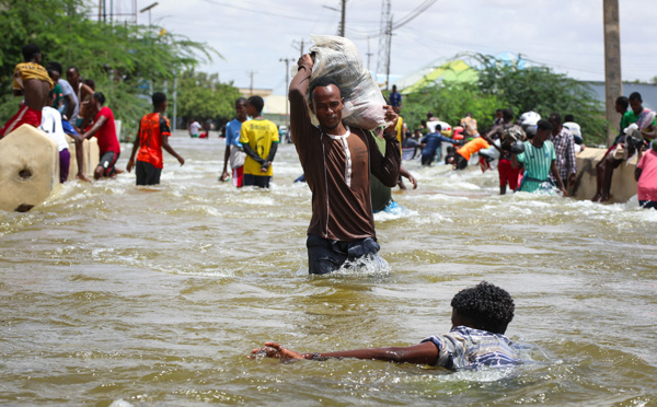 Inondations en Somalie: 29 morts et 300.000 déplacés, selon les autorités