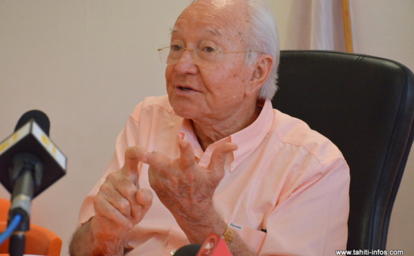 Gaston Flosse : "Edouard s’exclura de lui-même" du Tahoera'a