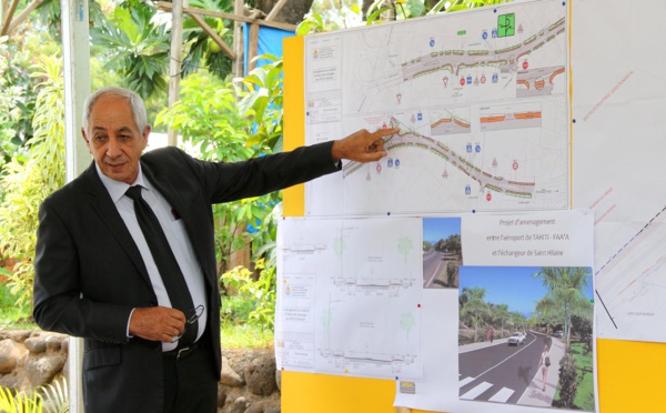 Faa'a : la  route reliant l’aéroport à l’échangeur de la RDO inaugurée