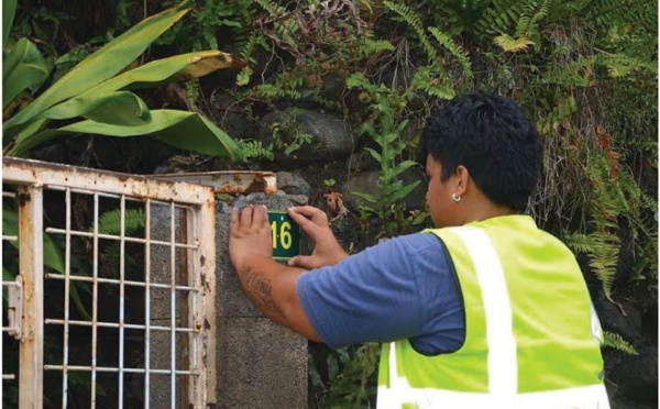 La moitié des maisons de Faa'a déjà numérotées
