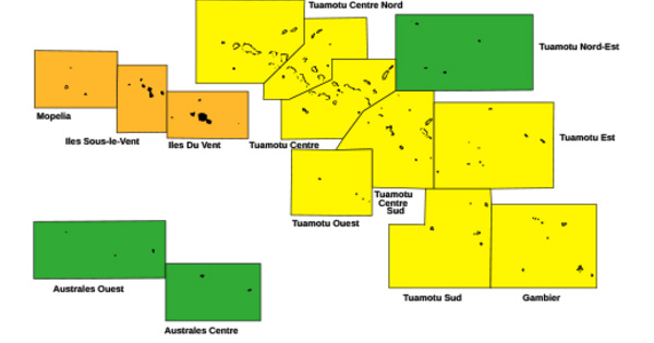 ​La vigilance orange pour fortes pluies étendue à Tahiti et Moorea
