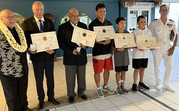 L'association ​Étoile civique honore cinq Polynésiens