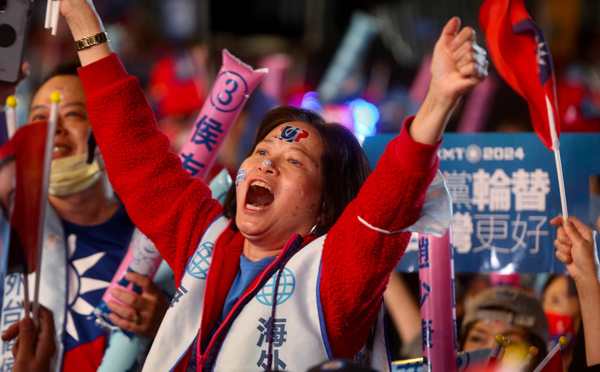 Taïwan : derniers meetings de campagne à la veille d'une élection cruciale