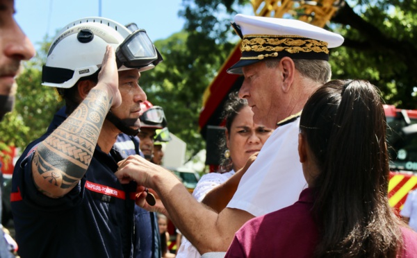 31 sapeurs-pompiers décorés à l'occasion de la Sainte Barbe