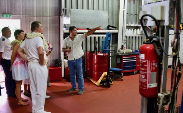 Éric Spitz en visite de terrain sur l’île Vanille