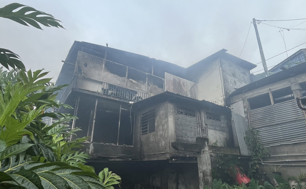 ​La “maison” d’un marchand de sommeil détruite par le feu à Faa’a