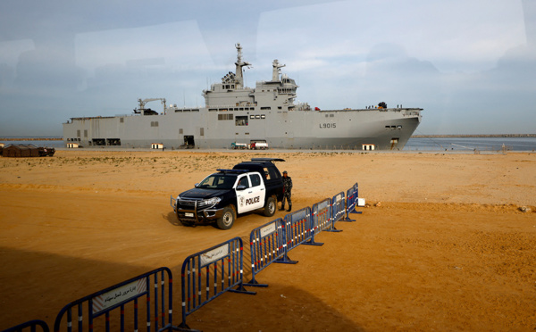 En Egypte, le navire-hôpital français ayant soigné des blessés de Gaza a "terminé sa mission"
