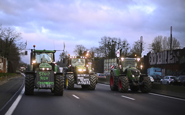Crise agricole: 15 personnes en garde à vue, après avoir été interpellées près de Rungis