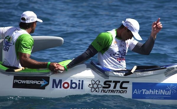 Tahiti Nui Va’a 2015 : Edt empoche la 1e étape, juste devant Opt et Shell.