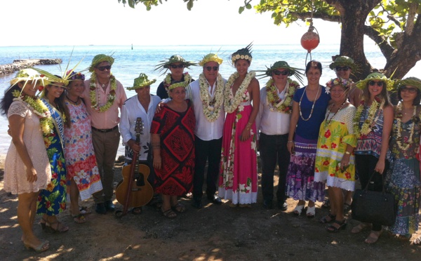 Le jury du concours "J’embellis ma commune" à Moorea