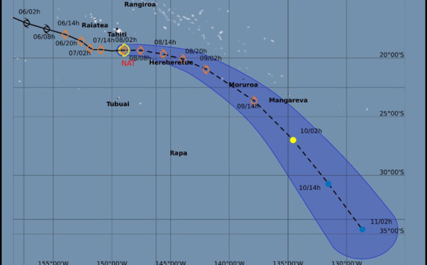 La Dépression Tropicale Modérée NAT se dirige vers l'Est