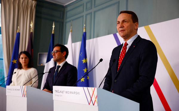 Face aux menaces de Trump, Paris, Berlin et Varsovie plaident pour une Europe unie