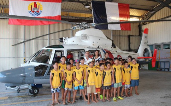 Cérémonie de baptême de l'hélicoptère de sauvetage du détachement de la 35F