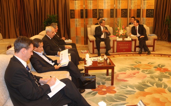 Visite officielle en Chine : Fritch reçu par China Railway First Group