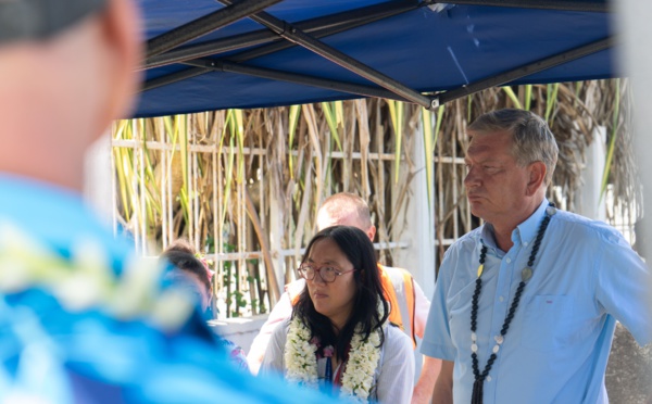 Le haut-commissaire en visite à Paea