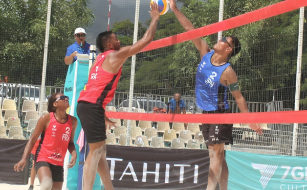 Du haut niveau mondial de beach volley à Aorai tini hau