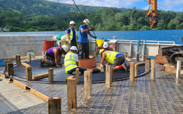 La fibre optique bouclée entre Teahupo’o et Tautira