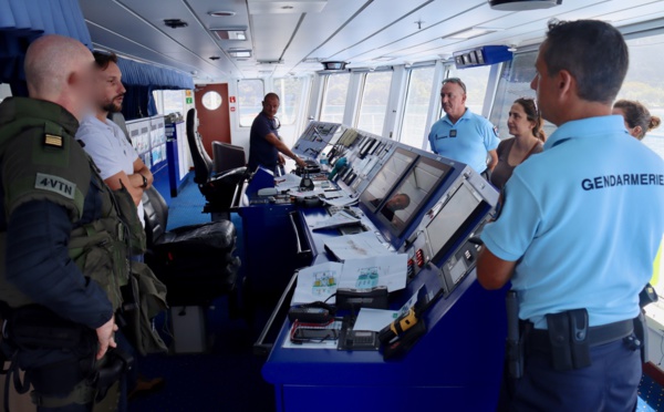 Échauffement avant les JO pour l’Aranui