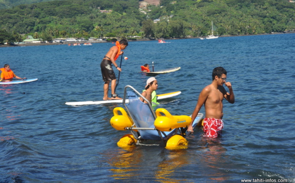Journée récréative pour les personnes handicapées à Mahina