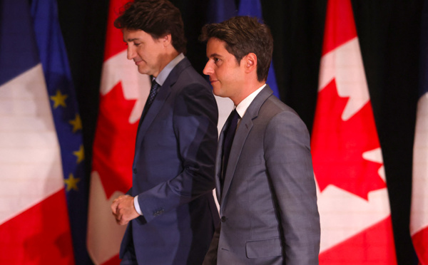 Attal et Trudeau défendent le Ceta, un "accord gagnant-gagnant"