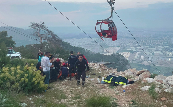Turquie: 24 heures d'angoisse pour les passagers d'un téléphérique