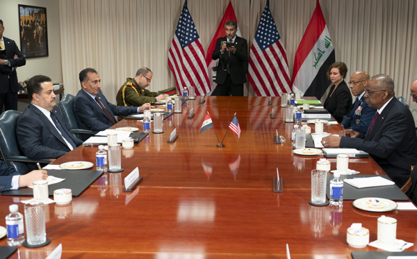 Premier échange entre les ministres de la Défense américain et chinois en près d'un an et demi