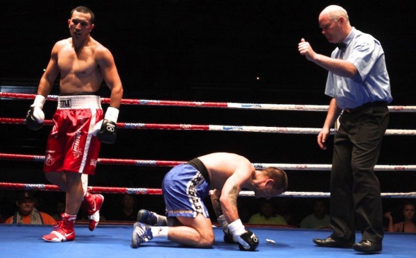 Boxe Pro – Ceinture WBF : Cédric Bellais met KO le Tchèque Tomas Man en 26 secondes.