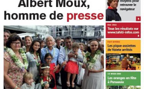TAHITI INFOS N°440 du 26 juin 2015 ( nouvelle formule)