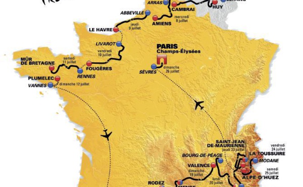 Tour de France - Le parcours, la liste des partants