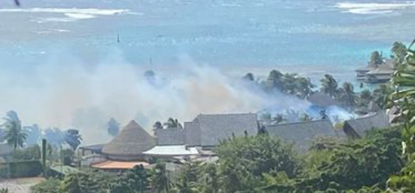 Un bâtiment de l’ex Intercontinental de Moorea détruit par un incendie