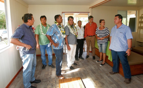 Sept familles relogées dans des fare OPH à Moorea !