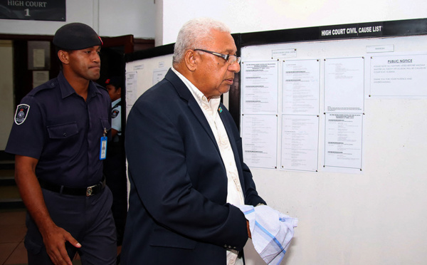 Fidji: l'ex-Premier ministre Bainimarama condamné à un an de prison