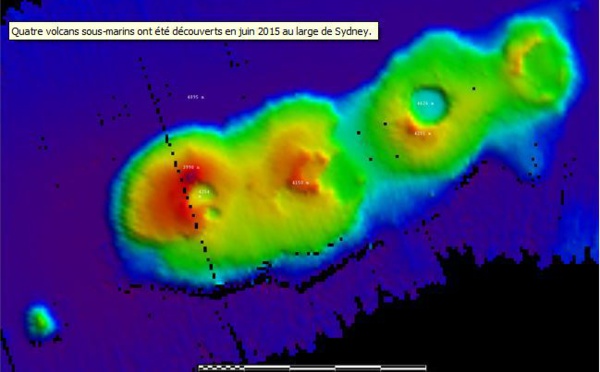 Découverte de volcans sous-marins au large de Sydney