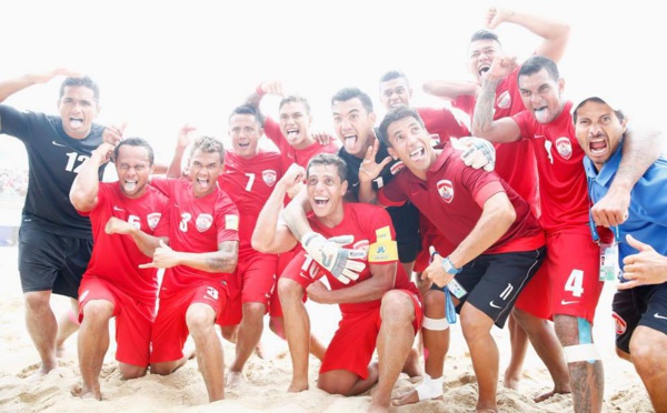 Coupe du monde de Beachsoccer:Tahiti se qualifie pour les 1/2 finales en battant l'Iran 5 à 4