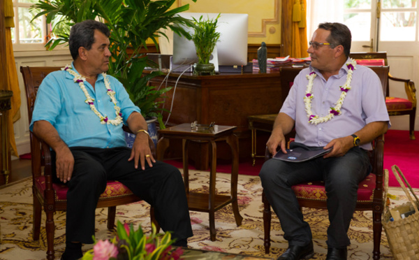 Edouard Fritch a reçu le vice-président du gouvernement de la Nouvelle-Calédonie