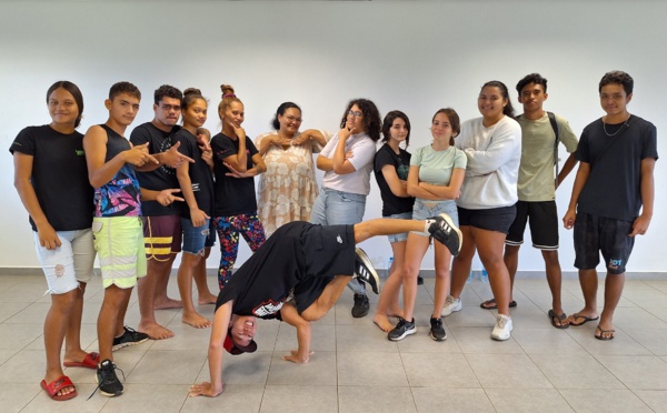 Initiation au breaking à Taravao