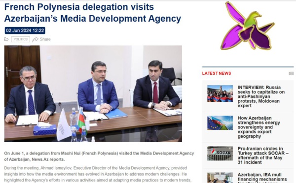 ​L’idéal médiatique de Bakou présenté au Tavini