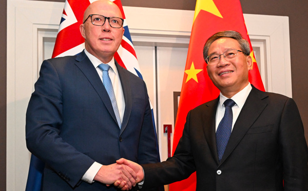 Les relations Chine-Australie "sur la bonne voie", dit le Premier ministre chinois