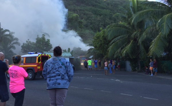 Incendie à Paea : deux logements détruits, les familles relogées (MàJ)