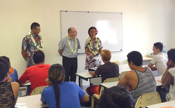 Rentrée scolaire au lycée professionnel de Mahina