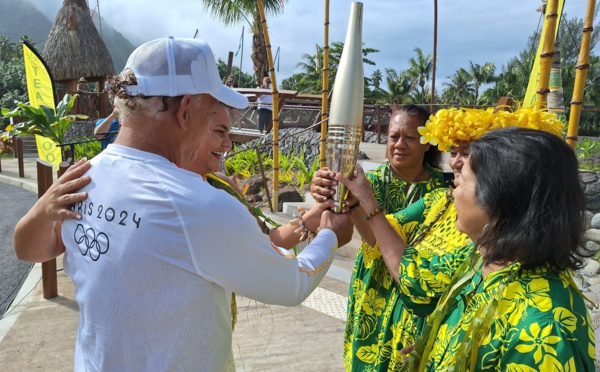 Taiarapu-Ouest a reçu son flambeau
