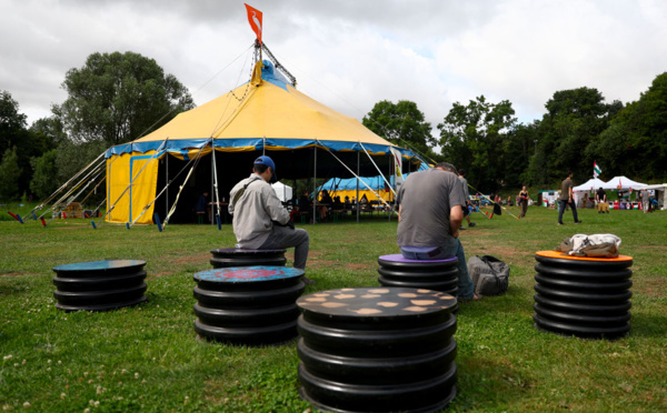 Ouverture du "Village de l'eau", épicentre de la lutte contre les "bassines"