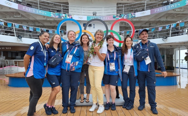 Le navire Aranui en forme olympique !